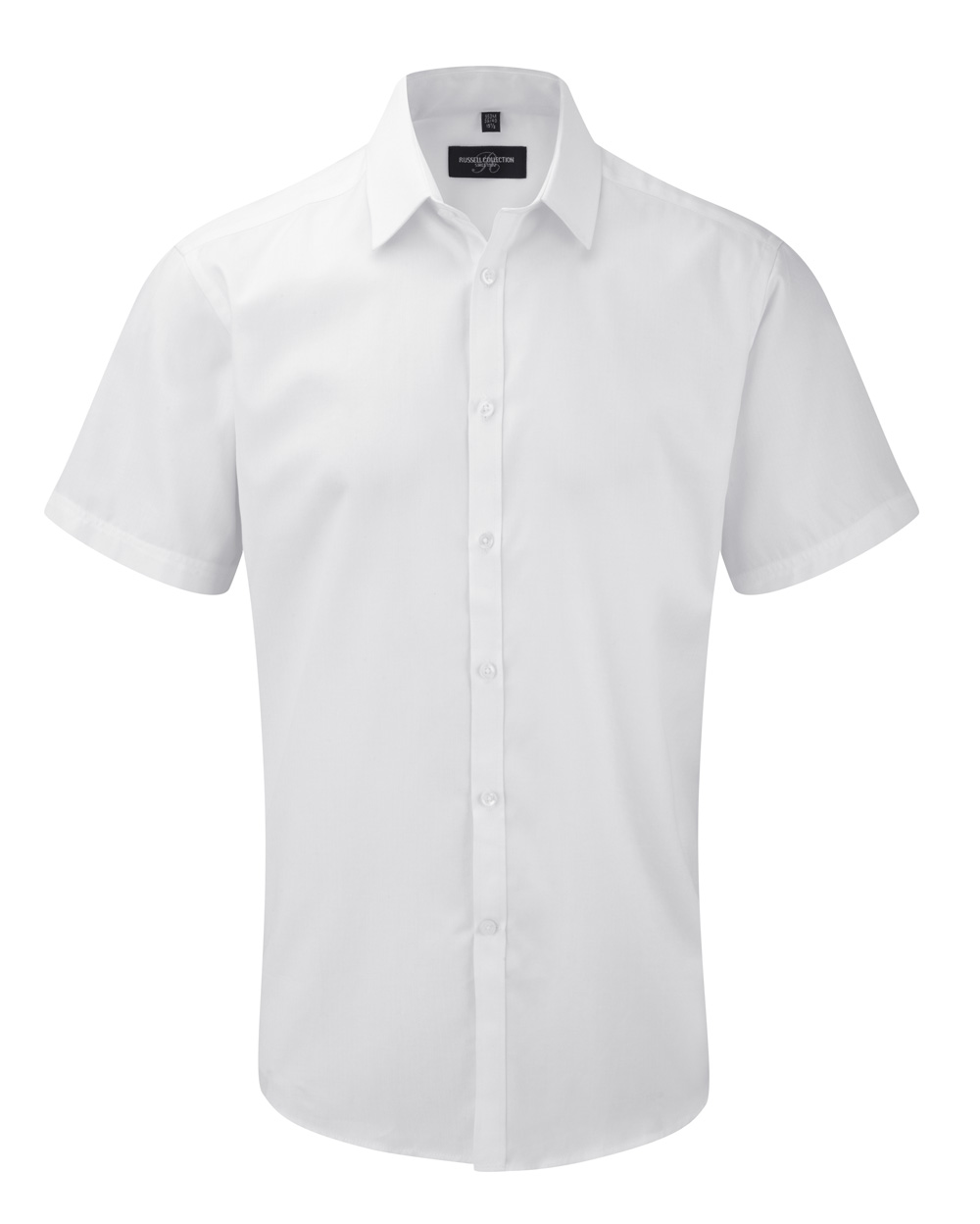 markenlose classic kurzarm herrenhemden kurzarm weiß Herringbone Hemden und Blusen – KRAFTSTOFF Fashion